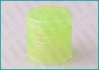 China Green Lotion / Shampoo Plastic Bottle Flip Cap 20/415 With Leakage Prevention factory