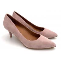 Quality Slip On Womens Pump Heels Leather Material With Stiletto Heel for sale