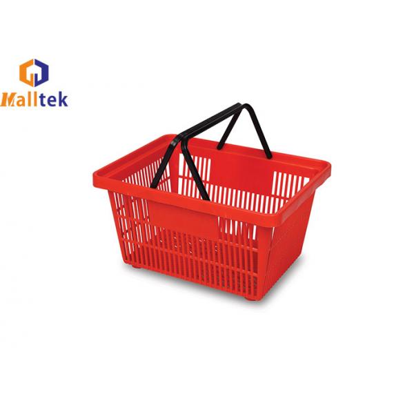 Quality Supermarket 21L Tapered HDPP Plastic Grocery Basket for sale