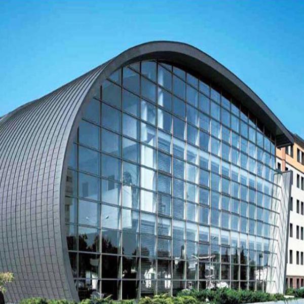 Quality Aluminum Sound Insulation Glass Frame Curtain Wall 6mm Curtain Wall Facade System for sale