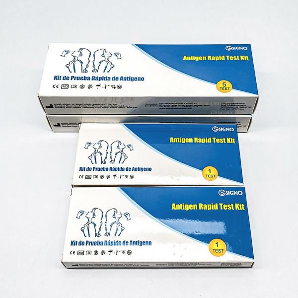 Quality Swab Antigen Sars Cov 2 Rapid Test Kit Disposable Colloidal Gold Method for sale