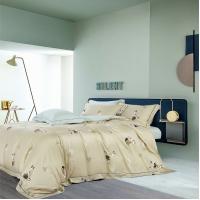 China Reactive Printing 230TC Tencel Silk Sheets Soft Home Bedding Set 100% Tencel Pillow Case factory