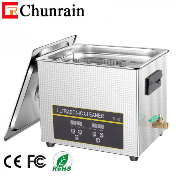Quality Pipettes Lab Ultrasonic Cleaner , 240W 80KHZ 10l Ultrasonic Cleaner for sale