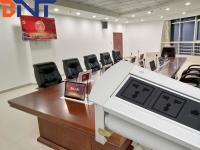 China with EU power interface automatic flip up socket used in high-tier office room MK6221 factory