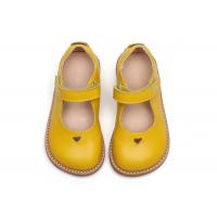 China Size Chart Stylish Kids Shoes Wear-resistant Outsole Real Leather Pretty OEM ODM for sale