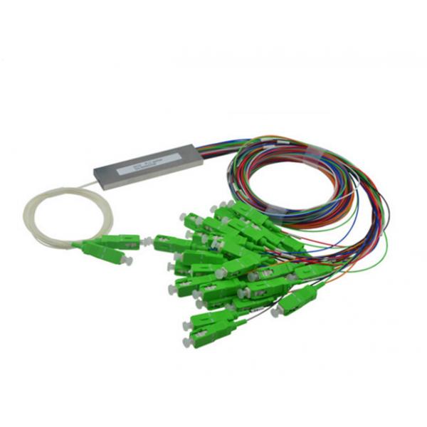 Quality 2x32 SC APC colored 0.9mm fiber cable single mode mini  PLC splitter for sale
