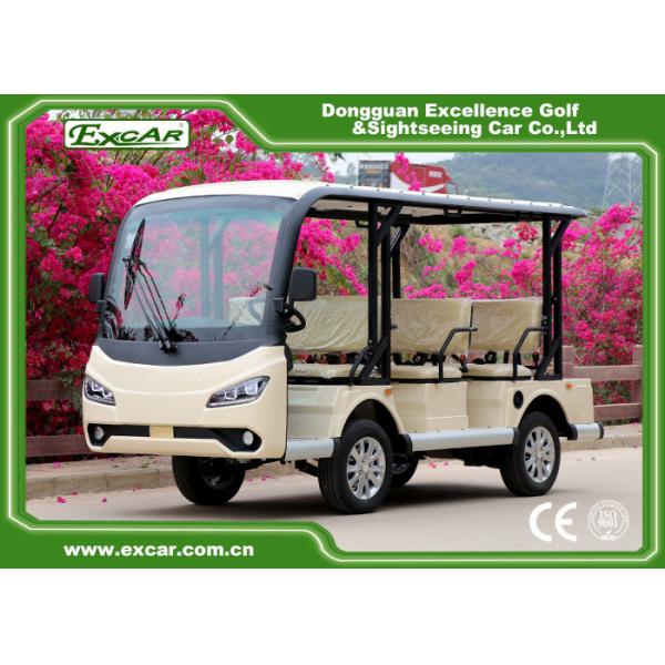 Quality EXCAR 8 Seater Electric Sightseeing Car , 72V 7.5KW Trojan Battery Tour Bus for sale