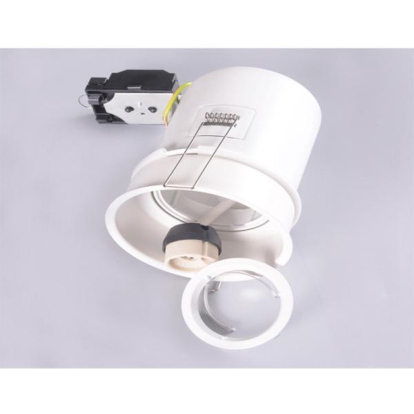 Quality 240V Recessed Fire Rated Downlighs Cylinder 95mm Gu10 White for sale