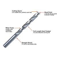 China HSS Brad Point Wood Drill Bits 3mm-13mm , Plywood / Hardwood Drill Bits for sale