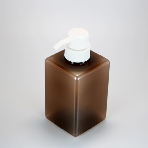 Quality 13.4oz 400ml Amber Plastic Shampoo Pump Bottles Travel Reusable Shampoo for sale