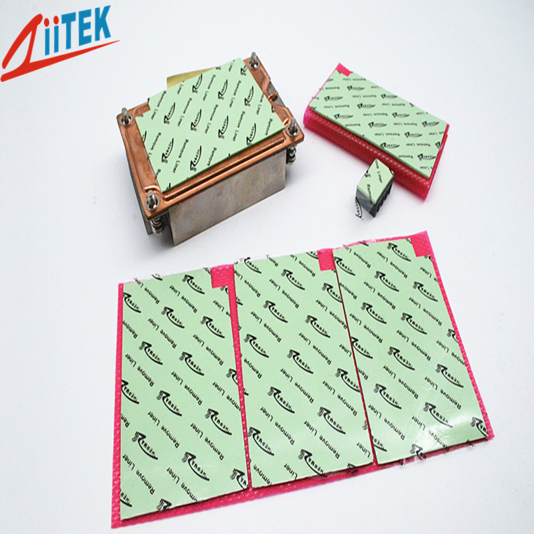 China 2.0 W/mK Ultrasoft CPU Heatsink Pad , Green Thermal Silicone Pads TIF100-20-07E thermal gap filler 45 Shore 00 factory