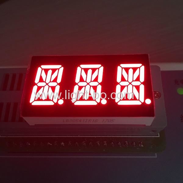 China Triple Digit  14 Segment LED Display 0.54 Inch Super Red For Temperature Control factory