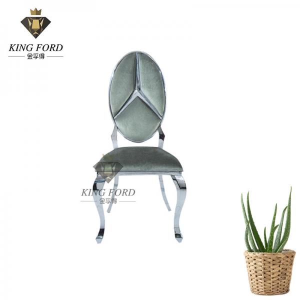 Quality OEM Wedding 1mm Stainless Steel Chairs For Dining Table for sale