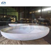 China 89mm GB PED Stainless Steel Dish Head Pressure Vessel Dished Ends Caps factory