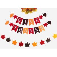 China Give Thanks Unbleached Diy Felt Garland Bunting Banner Party Decoration factory