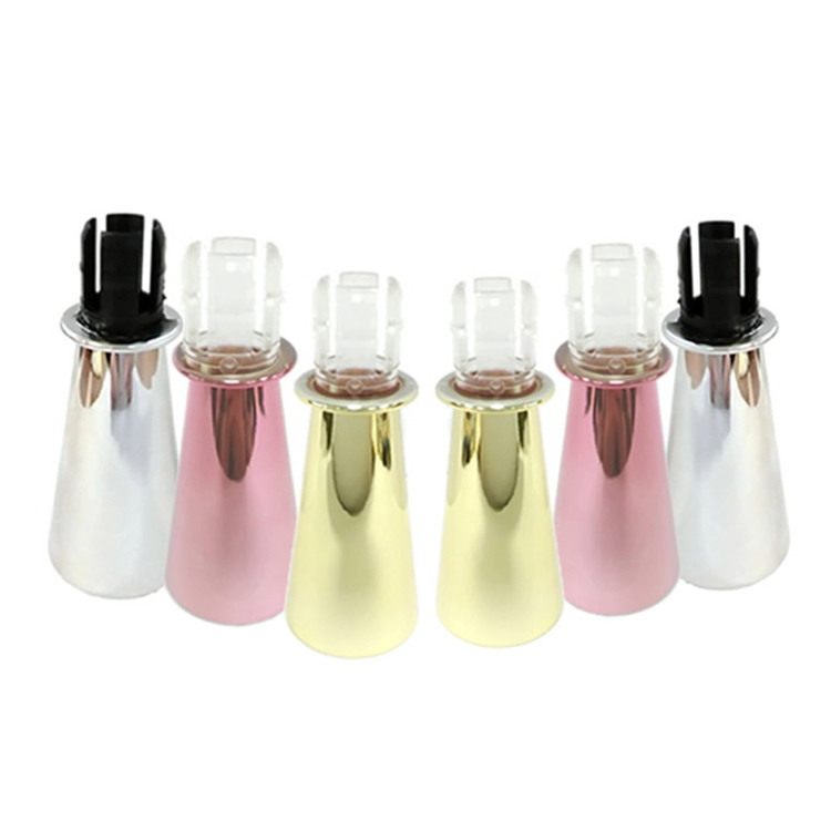 China Metallic Gold Pink Plating Champagne Bottle Sippers For Mini Wine Bottle factory