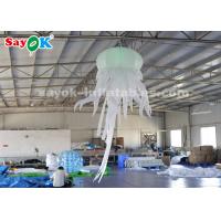 China 1.5*2.5m Inflatable Hanging Jellyfish With LED Light For Night Club Decoration for sale