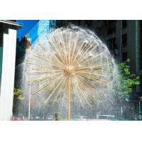 China Urban Landscape Outdoor Waterfall Stainless Steel Dandelion Fountain factory