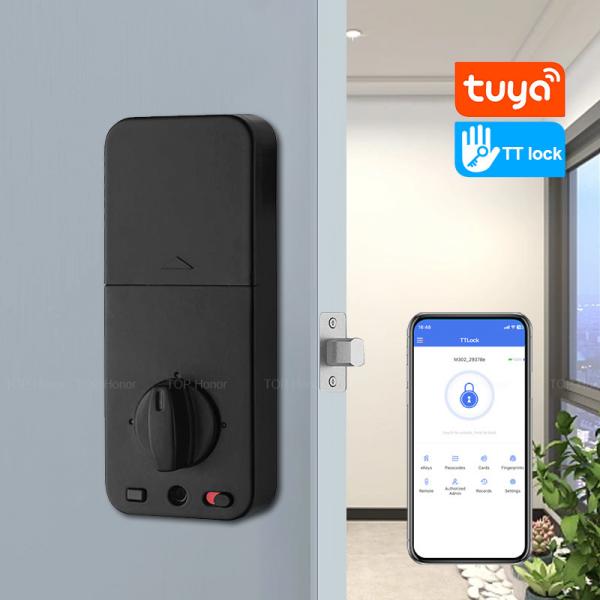 Quality Biometric Deadbolt Code Door Lock Card Key Access TTLock Tuya App Remote Control for sale