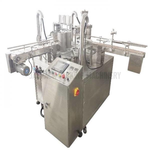 Quality 220v 50hz Rotary Cup Filling And Sealing Machine For Juice With ±1% Filling Accuracy for sale