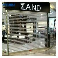 China Polycarbonate PC Crystal Transparent Roller Shutter Door 7m width 6m height for sale
