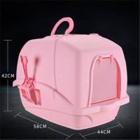 China Cat Shit Basin Extra Large Cat Litter Box Fully Enclosed Anti Spatter Deodorant Cat Toilet factory