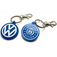 China Rubber Keychain for VW Golf GTI PVC key fob Keyring fits: Volkswagen VR6 G60 R32 factory