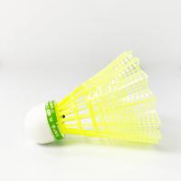 Quality Plastic Feather Nylon Badminton Shuttlecock Continuously Bounce Good Toughness for sale
