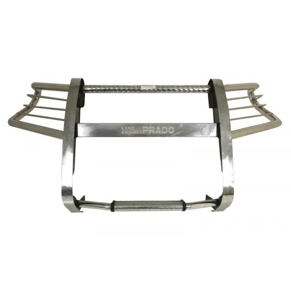 Quality 201 Stainless Steel Truck Bull Bar Front Bumper Silver For Land Cruiser for sale