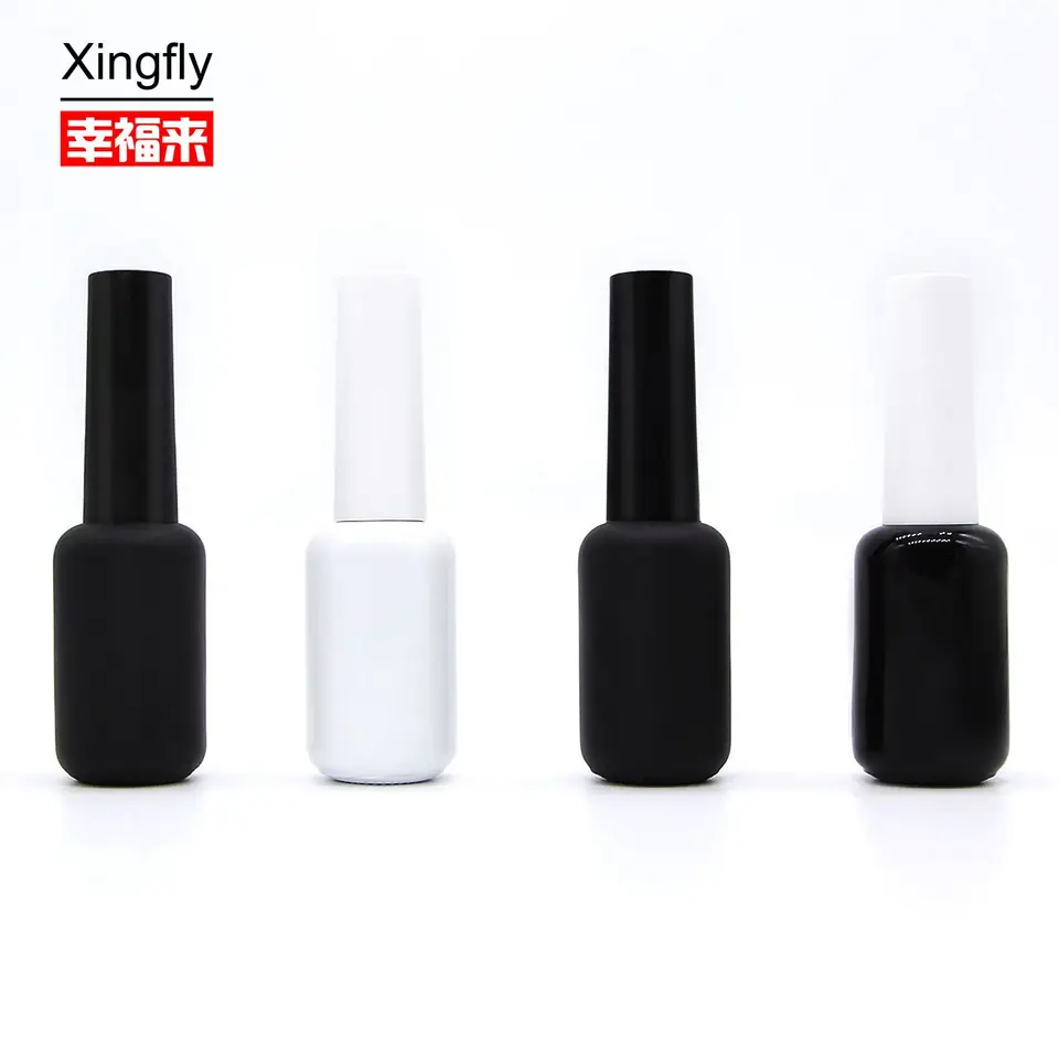 Quality Coating Surface 7ml Nail Polish Bottle container Custom Shape Long Lasting Use for sale