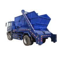 China 4X2 Sinotruk Swing Arm Dust Bin Lorry For Urban And Community Garbage Cleaning factory