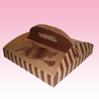 China custom prepared brown fraft paper food packaging with handle supplier with all kinds size factory