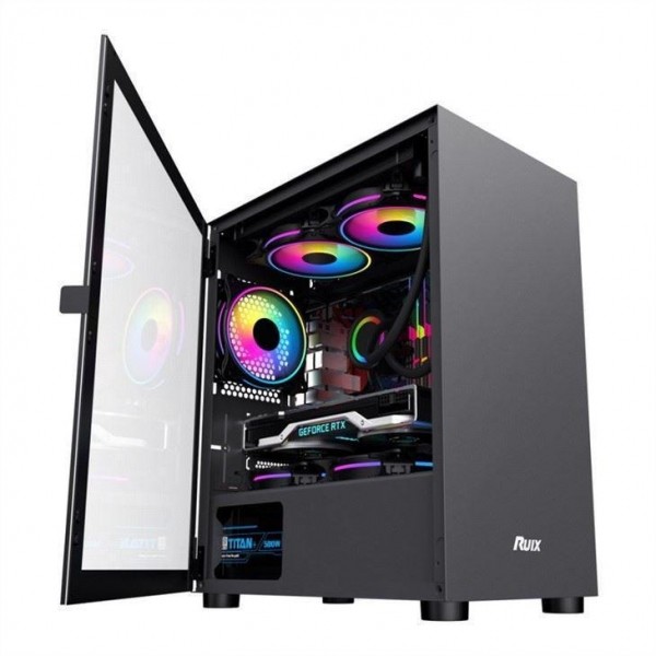 Quality Artshow Computer Case - Cool and Clean Designed, Integrated Stamping Steel Front Panel,Tempered Glass Hinged Swing Doors for sale