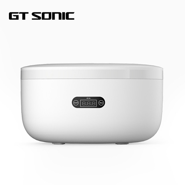 Quality White Electronic Jewelry Cleaner , Small Ultrasonic Jewelry Cleaner 750Ml for sale