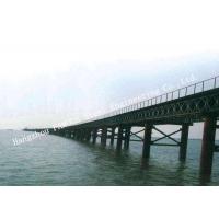 Quality Structural Steel Bailey Bridge , Road Highway Construction Army Bailey Bridge for sale