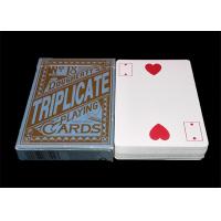 China Texas Hold'em Customized Plastic Poker Playing Cards , Big Index Waterproof Playing Cards factory