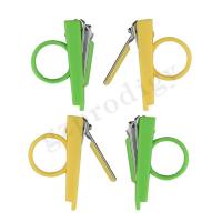 China Professional Baby Nail Clippers Green Color Steel Fashion Nail Part Cutter Health Care Kit factory