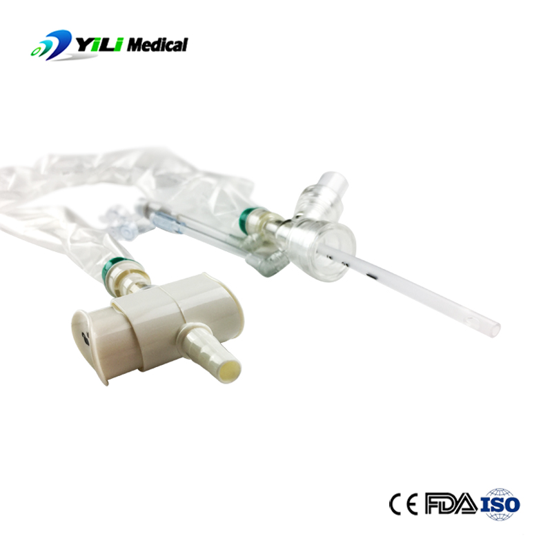 PVC closed suction catheter for tracheostomy Y-piece 14fr Respiratory ...
