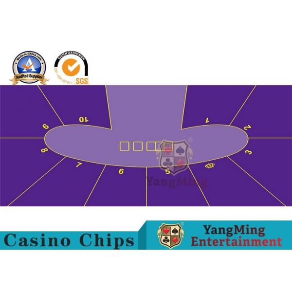 Quality Custom Texas Holdem Casino Grade Poker Table Layout Felt / Roulette Wheel Layout for sale