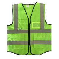 china Hi Vis Manufacturer Quality Reflective Zipper Front Safety Vests Customize Logo