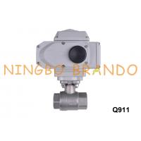 China 1'' 2 Way Stainless Steel Ball Valve With Electric Actuator 24V 220V for sale