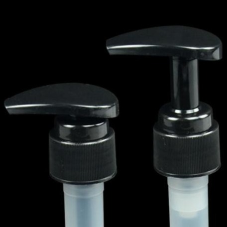 Quality Leakproof PP Ribbed Airless Cosmetic Lotion Pump 2.5CC Output With Outer Spring for sale