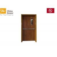 China BS476 Baking Paint Flush Panel Wooden Fire Doors For Apartment/Various Colors/ Size 3'X 7'/ Perlite Board Infilling factory