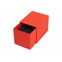 Quality Empty Cardboard Watch Box With Pillow , High Grade Ladies Red Watch Case Box for sale