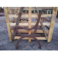 China Classics Park Wrought Iron Bench Ends / Sandblasting Cast Iron Bench Legs factory