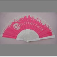 China Promotion Plastic Folding Hand Fans / Custom Wedding Hand Fans factory