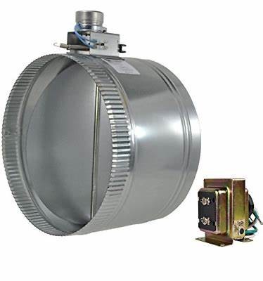 Quality Manual Air Vent Damper 6 Inch Normally Open 24 Volt for sale