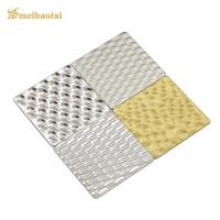 China Ss304 Stainless Steel Color Sheets Polish Golden Embossed Stamped factory