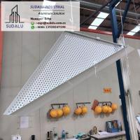 China SUDALU Triangle Shape Aluminum Perforated Panel for Facade Cladding factory