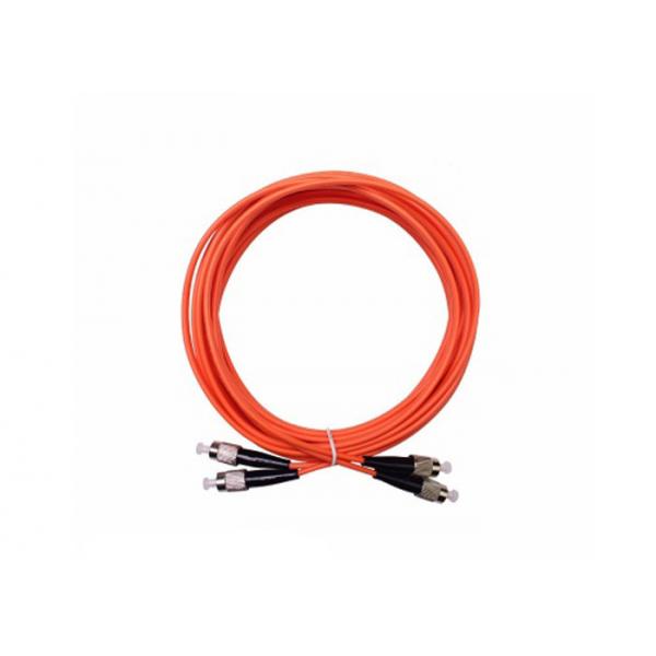 Quality FC-FC OM2 Duplex Fiber Optic Patch Cord 15m 50/125 Orange LSZH 2*3.0mm for sale